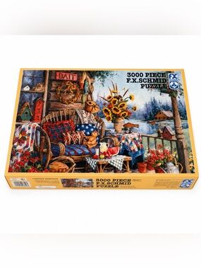 F.X. Schmid Country Hideaway 3000 Piece Jigsaw Puzzle Sealed Vintage 1997 NOS